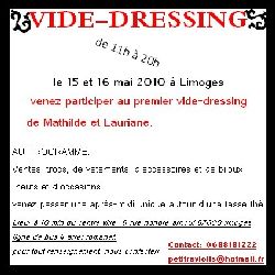 vide dressing a limoges 15 et 16mai