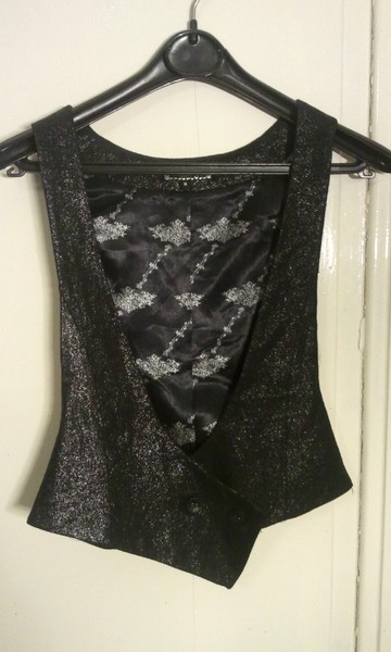 Gilet noir brillant