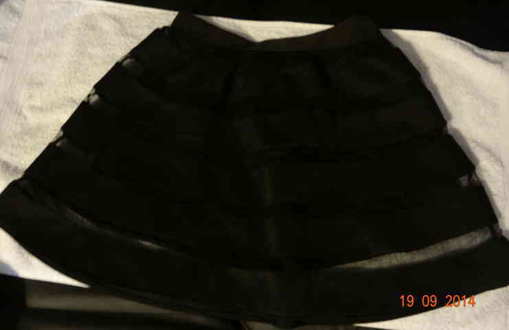 Jupe noire patineuse