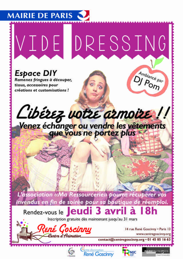 VIDE DRESSING 3/04 Paris 13ème! \
