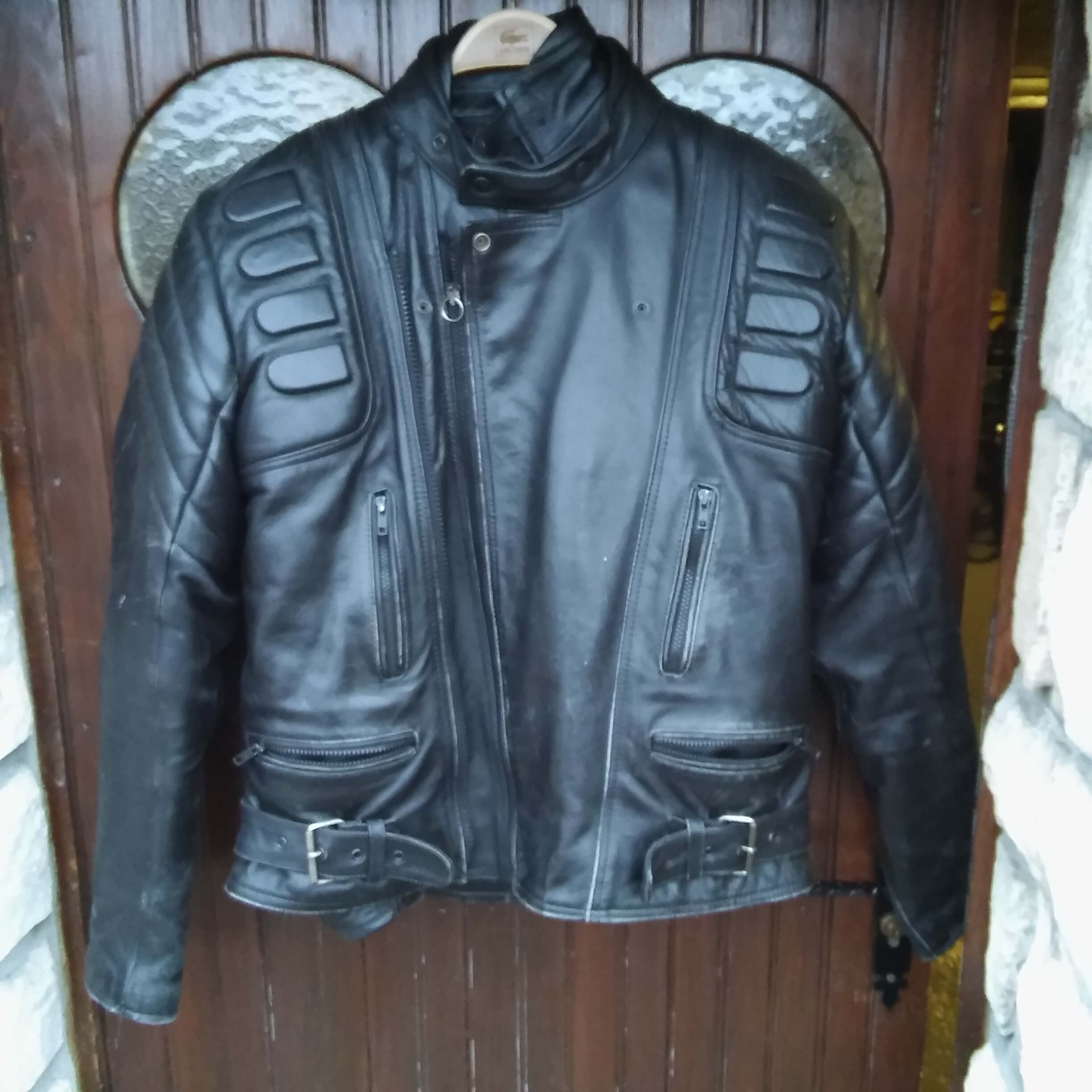 Blouson cuir moto Homme