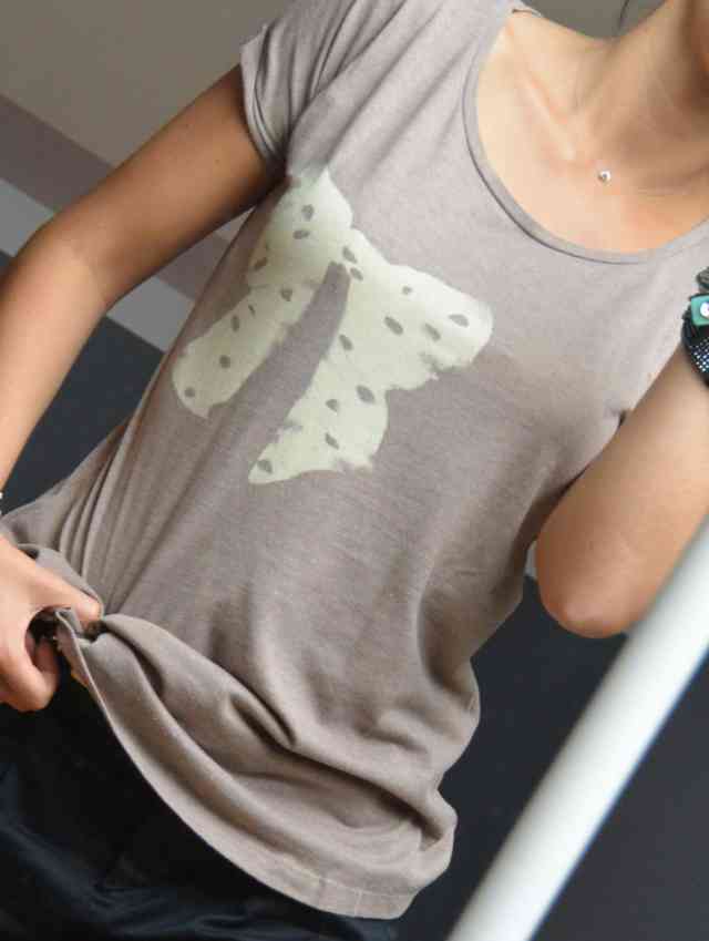 Tee shirt marron Naf Naf