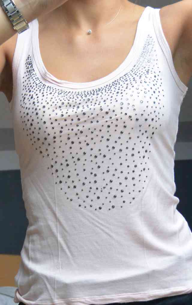 Débardeur rose pale promod