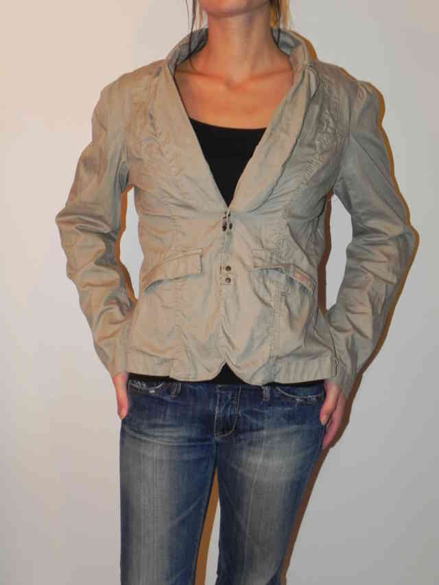 Veste classe, couleur taupe   